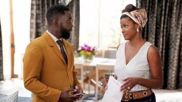 Belt worn by Vivian Banks (Cassandra Freeman) as seen in Bel-Air Tv show outfits (Season 1 Episode 6)