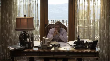 Pink Plaid Shirt worn by Luke Tillerson (Shaun Sipos) as seen in Outer Range TV series outfits (Season 1)