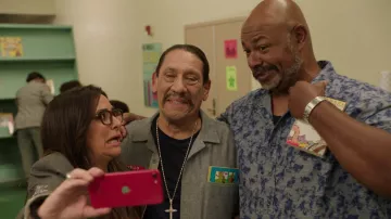 Printed shirt worn by Kevin Michael Richardson as seen in Better Things Tv series wardrobe (Season 5 Episode 3)