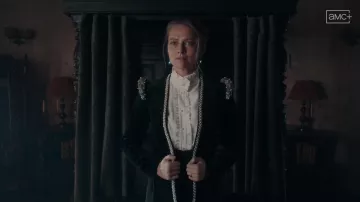 White Ruffle blouse worn by Diana Bishop (Teresa Palmer) in A Discovery of Witches (Season 3 Episode 7)