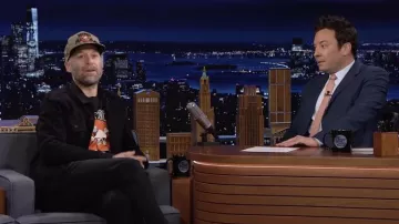 Camo Hat Cap worn by Jon Glaser as seen in The Tonight Show Starring Jimmy Fallon on March 14, 2022