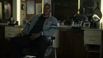 Louis Vuitton Camo Print Varsity Jacket worn by Jenard Sampson (Kris D.  Lofton) as seen in Power Book IV: Force TV show (S01E06)