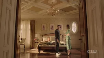 Nike sneakers in white worn by Liam Ridley (Adam Huber) as seen in Dynasty TV show wardrobe (Season 5 Episode 3)