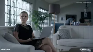 Lace black dress worn by Lou (Kiernan Shipka) as seen in Swimming with Sharks TV series (Season 1)