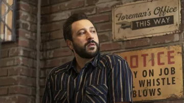Striped shirt worn by Gomez (Desmin Borges) as seen in The Time Traveler's Wife TV series outfits (Season 1)
