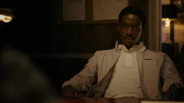 Members Only jacket worn by Franklin Saint (Damson Idris) as seen in Snowfall TV series outfits (Season 5 Episode 5)