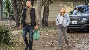 Denim Jacket worn by Ally (Brooke Nevin) as seen in S.W.A.T. TV show outfits (Season 5 Episode 14)