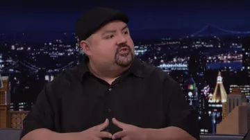 Black Hat Cap worn by Gabriel Iglesias as seen in The Tonight Show Starring Jimmy Fallon on March 23, 2022