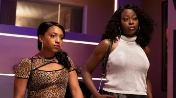 Leopard Printed Top worn by Dallas (Taylor Polidore) as seen in Snowfall (S05E06)