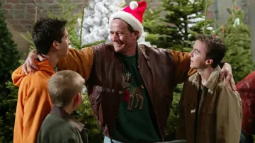 The leather jacket worn by Hal (Bryan Cranston) in the series Malcolm (Season 5 Episode 7)