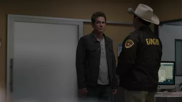 Grey Henley T-Shirt worn by Owen Strand (Rob Lowe) as seen in 9-1-1: Lone Star TV series outfits (Season 3 Episode 12)