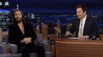 Clock Pendant Necklace worn by Jared Leto as seen in The Tonight Show Starring Jimmy Fallon