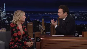 Floral Dress worn by Sienna Miller in The Tonight Show Starring Jimmy Fallon