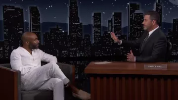 Mocassin beige porté par Donald Glover vu dans Jimmy Kimmel Live!
