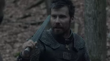 Chainmail medieval costume cosplay worn by Finan (Mark Rowley) as seen in The Last Kingdom Wardrobe (Season 5 Episode 2)