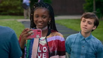 Love Heart T-shirt worn by Libby (Aria Brooks) as seen in Better Nate Than Ever movie wardrobe