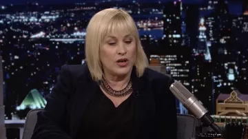 Chain Necklace worn by Patricia Arquette as seen in The Tonight Show Starring Jimmy Fallon on April 6, 2022