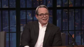 Lunettes rondes portées par Matthew Broderick vues dans Late Night with Seth Meyers le 6 avril 2022