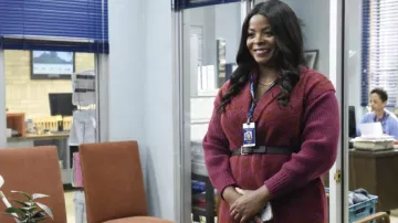 Wool Purple Dress worn by Ava Coleman (Janelle James) as seen in Abbott Elementary TV series wardrobe (Season 1 Episode 12)