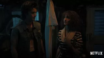 Striped Top Sweater worn by Nancy Wheeler (Natalia Dyer) as seen in Stranger Things TV show (Season 4)