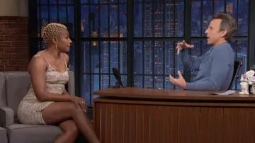 Robe à paillettes portée par Tiffany Haddish vue dans Late Night with Seth Meyers