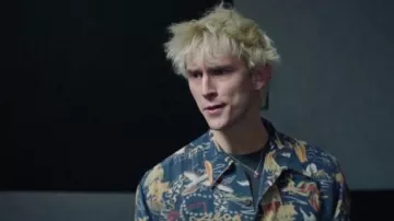 Printed Hawaiian shirt worn by London Clash (Machine Gun Kelly) as seen in Good Mourning movie