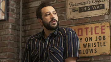 Striped Short Sleeve Shirt worn by Gomez (Desmin Borges) as seen in The Time Traveler's Wife TV show (Season 1)