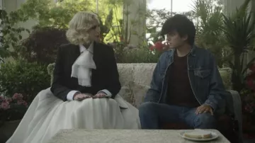 Denim Jacket worn by Billy Rubin (Asa Butterfield) as seen in Flux Gourmet movie wardrobe
