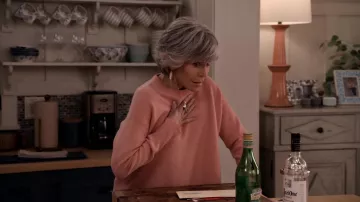 Pink Sweater worn by Grace Hanson (Jane Fonda) as seen in Grace and Frankie TV series wardrobe (Season 7 Episode 9)