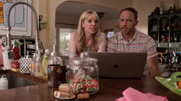 Striped Polo Shirt worn by Coyote Bergstein (Ethan Embry) as seen in Grace and Frankie TV series wardrobe (S07E10)