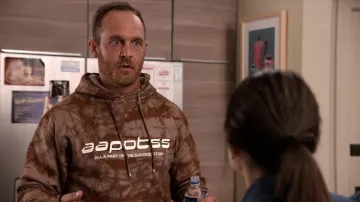 AAPOTSS hoodie worn by Coyote Bergstein (Ethan Embry) as seen in Grace and Frankie (S07E13)