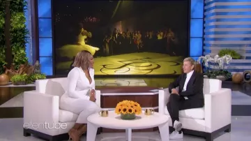 White Jumpsuit worn by Serena Williams as seen in The Ellen DeGeneres Show