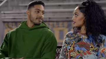 Green Hoodie worn by Jordan Baker (Michael Evans Behling) as seen in All American TV show (S04E18)