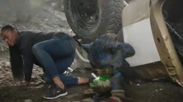 Skechers Sport Shoes worn by Maddie Wachowski (Tika Sumpter) as seen in Sonic the Hedgehog 2 movie