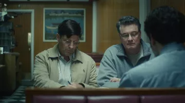 Ralph Lauren Harrington Jacket worn by Bill Peterson (Tim Guinee) as seen in The Staircase TV series outfits (Season 1 Episode 1)