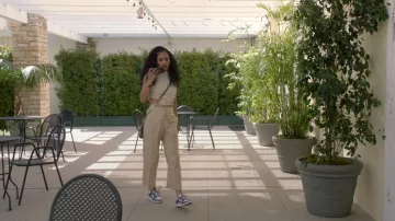 Zara Cream Side Tie Top worn by Olivia Baker (Samantha Logan) as seen in All American TV show (S04E18)