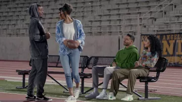 Nike Blazer sneakers worn by Spencer James (Daniel Ezra) as seen in All American TV series outfits (Season 4 Episode 18)