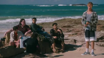 Grey sneakers worn by Kirin O’Conner (Charles Alexander) as seen in The Wilds TV series (S02E01)
