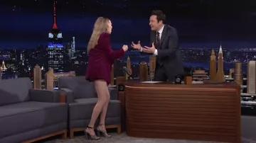 Chaussures à talons portées par Amanda Seyfried dans The Tonight Show Starring Jimmy Fallon
