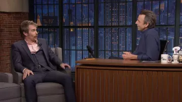 Costume 3 pièces porté par Sam Rockwell dans Late Night with Seth Meyers