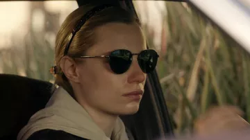 Persol sunglasses worn by Scarlet Leyendecker (Anja Savcic) as seen in Big Sky TV show outfits (Season 2 Episode 17)
