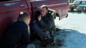 Parka Jacket with fur collar worn by Davey Bowden (T. R. Knight) as seen in The Flight Attendant TV series (Season 2 Episode 6)