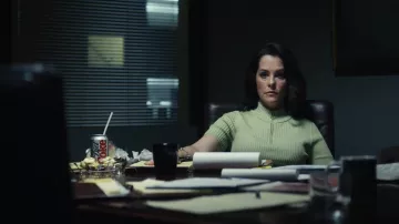 Zip Turtleneck sweater worn by Freda Black (Parker Posey) as seen in The Staircase TV show (S01E04)