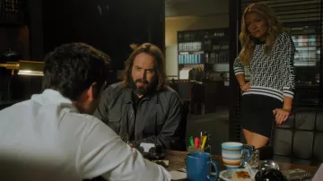 Fendi Monogram Printed Sweater worn by Lorna (Becki Newton) as seen in The Lincoln Lawyer (S01E08)