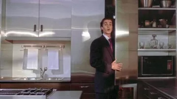 Cuisine Réfrigérateur de dans le mobilier de film Patrick Bateman (Christian Bale) American Psycho