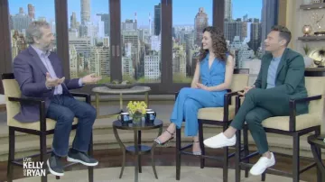 Leather sneakers worn by Kelly Ripa as seen in LIVE with Kelly and Ryan