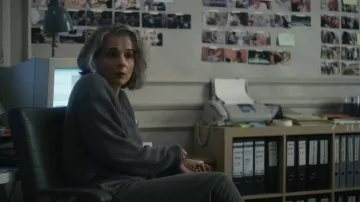 Grey Wool Sweater worn by Sophie Brunet (Juliette Binoche) as seen in The Staircase TV show (Season 1 Episode 5)