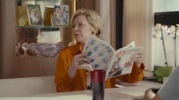 Stone Ring worn by Deborah Vance (Jean Smart) as seen in Hacks TV show wardrobe (Season 2 Episode 3)