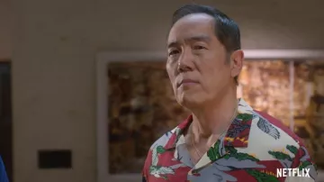 Floral Printed Shirt worn by Chozen (Yuji Okumoto) as seen in Cobra Kai TV show wardrobe (Season 5)