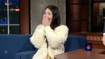 Wool Jacket worn by Kim Minha as seen in The Late Show with Stephen Colbert